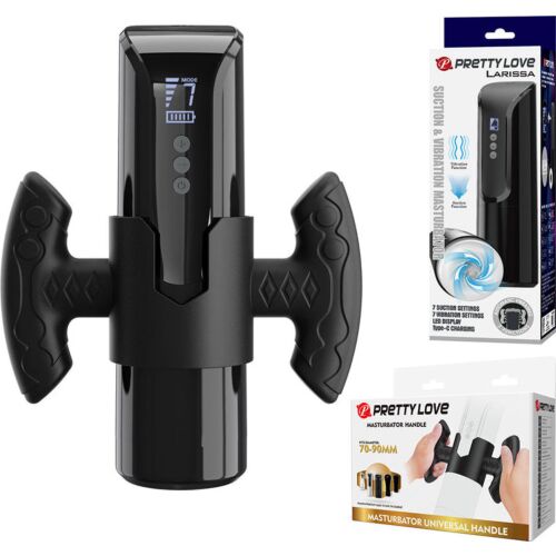 Masturbator Pretty Love Larissa met suiging en vibratie