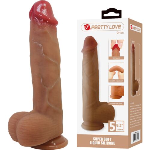 Dildo Pretty Love Orton 23.5 cm met zuignap