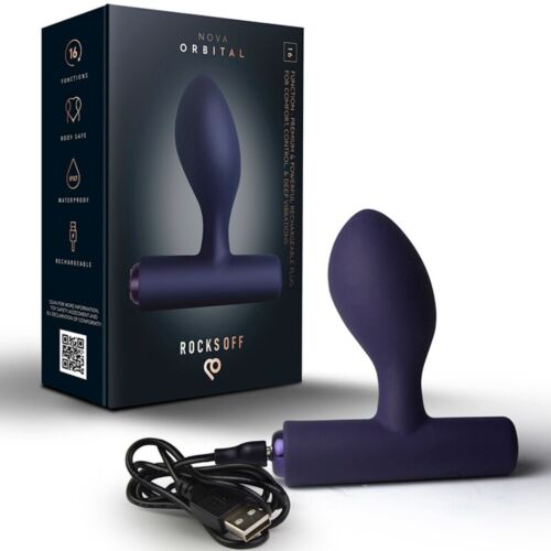 Vibrerend Anale Plug ROCKS-OFF Nova Orbital met 16 functies