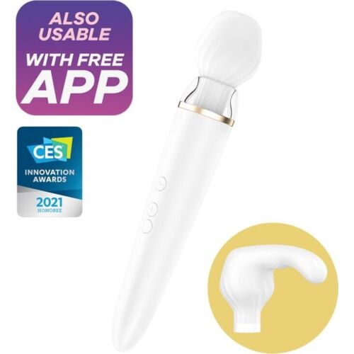 Vibrador WAND Satisfyer Double Wand-er met app controle