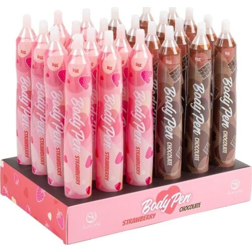 Eetbare bodypaintstiften SECRETPLAY COSMETIC BODY PEN DISPLAY 24 UNITS