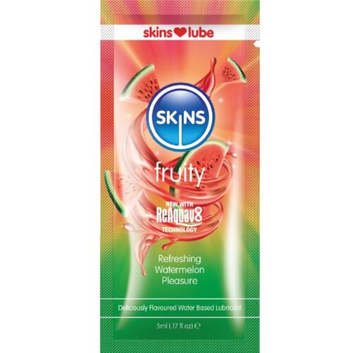 Glijmiddel SKINS Watermeloen 5 ml enkelvoudige dosis
