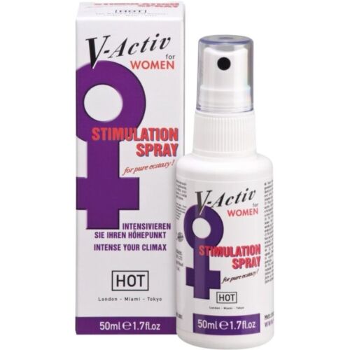 Intensificador orgasmos HOT V-ACTIV SPRAY 50ML