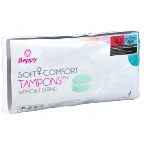 BEPPY klassieke tampons zonder koord – 4 stuks