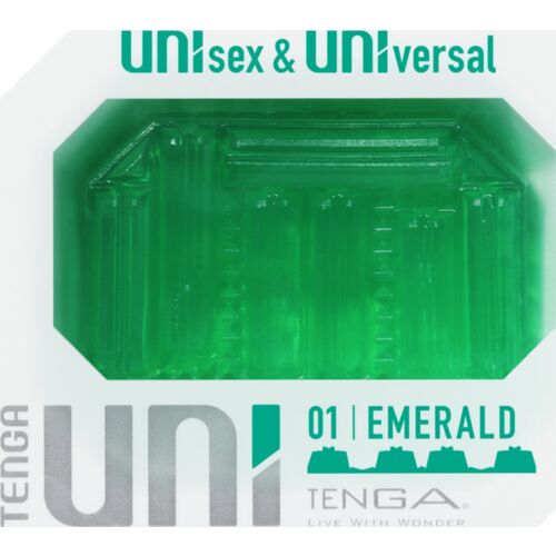 Masturbator TENGA UNI Emerald - Unisex en veelzijdig