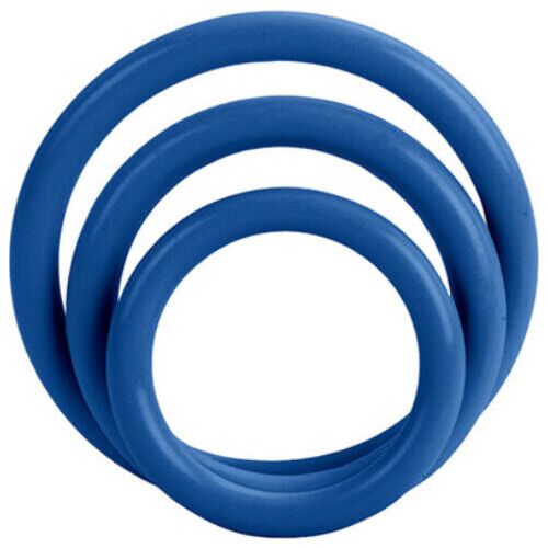 Drievoudige Blauwe Golven van Plezier Ring