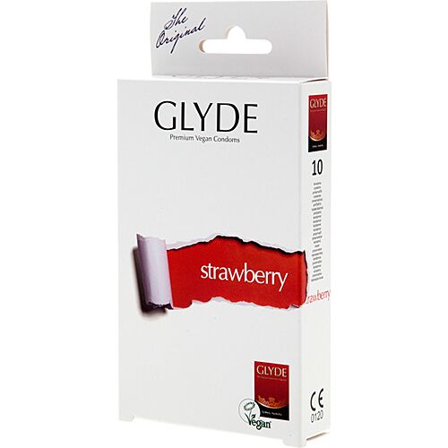 Preservatieven Glyde Ultra Strawberry - 10 Stuks