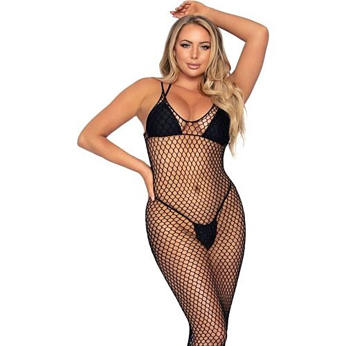 Lencería Picante Leg Avenue Maxi Jurk met open rug