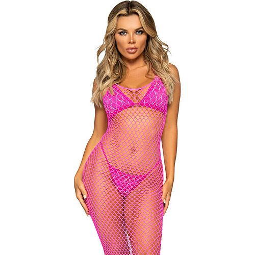 Lange jurk Leg Avenue met rugloze stijl