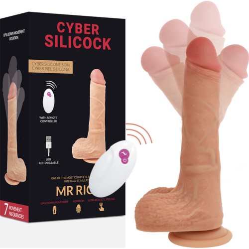 Vibrador Cyber Silicock Mr Rick 20,9 cm met Afstandsbediening
