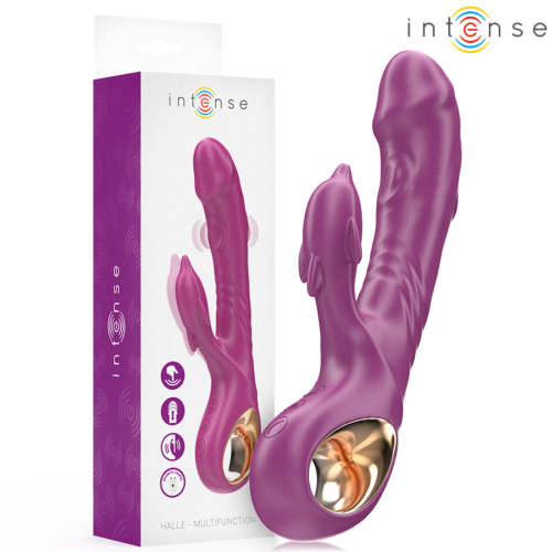 Vibrator HI-TECH INTENSE HALLE met tongstimulator