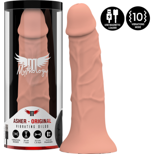 Dildo Mythology Asher - Realistisch ontwerp en krachtige vibratie