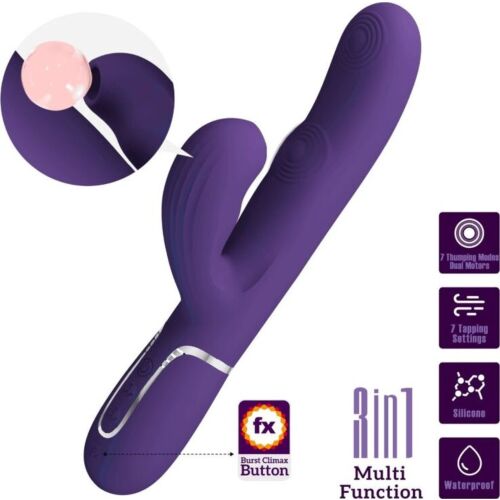Vibrador Rabbit Pretty Love Perlita Multifunctioneel