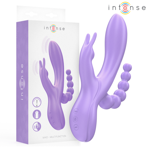 Vibrator INTENSE MIKO met drie functies voor totale stimulatie
