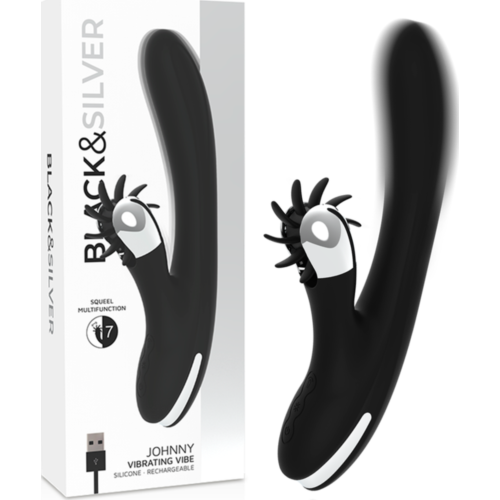 Vibrator BLACK&SILVER Johnny met Squeel-motor
