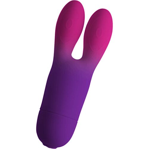 Vibrador Rabbit ROCKS-OFF GLO-GIRL BUNNY met Flexibele Oortjes