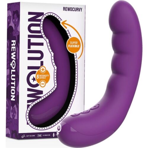 Vibrador REWOLUTION REWOCURVY met flexibele stimulatie