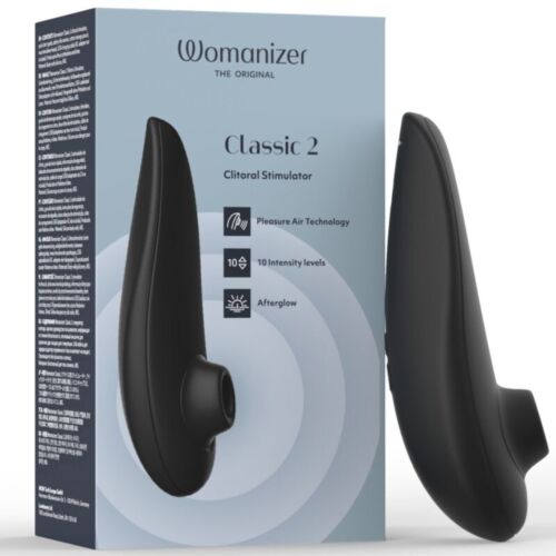 WOMANIZER Classic 2 clitorisstimulator met 10 intensiteitsniveaus, zwart