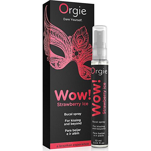 Spray Oral Orgie WOW Strawberry Ice con Efecto Frío