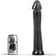 Plug anal ALL BLACK 31 CM met diepere groeven