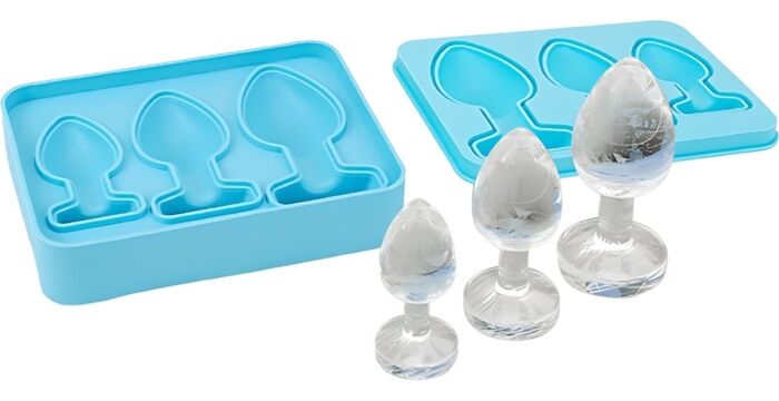 Loving Joy buttplug-ijsblokjesvorm met drie maten