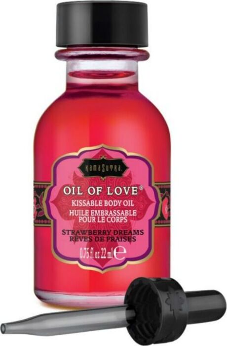 Eetbare olie KAMASUTRA Strawberry 22 ml