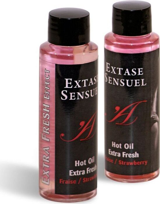 Massageolie Extase Sensual Extra Fris Aardbei 100ml