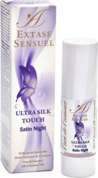 Massageolie Extase Sensual Satin Night met ultra zijdezachte textuur
