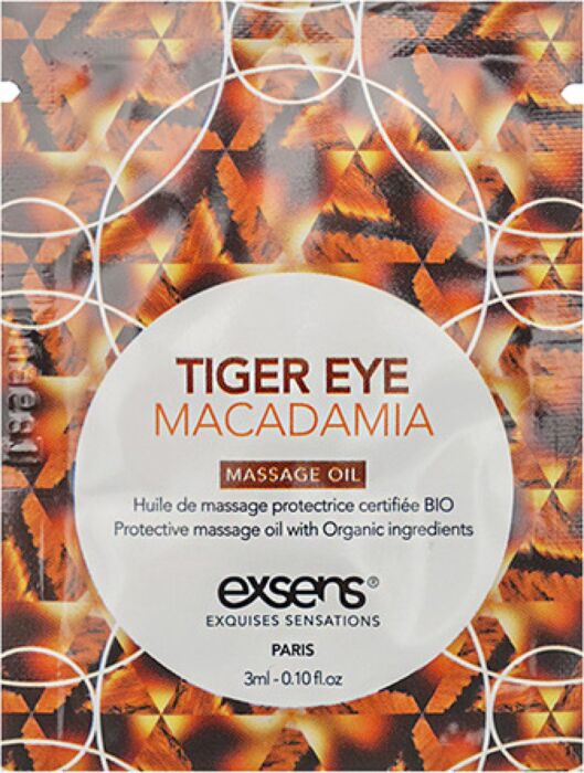 Massageolie Exsens Tiger Eye Macadamia 3 ml Massageolie Exsens Tiger Eye Macadamia 3 ml