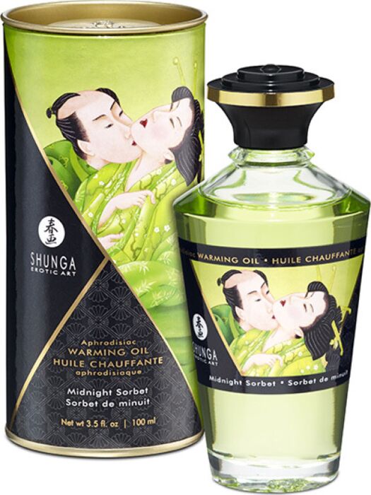 Shunga OILS Midnight Sorbet verwarmende massageolie Shunga OILS Midnight Sorbet verwarmende massageolie