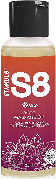 STIMUL8 S8 Relax massageolie 125 ml STIMUL8 S8 Relax massageolie 125 ml