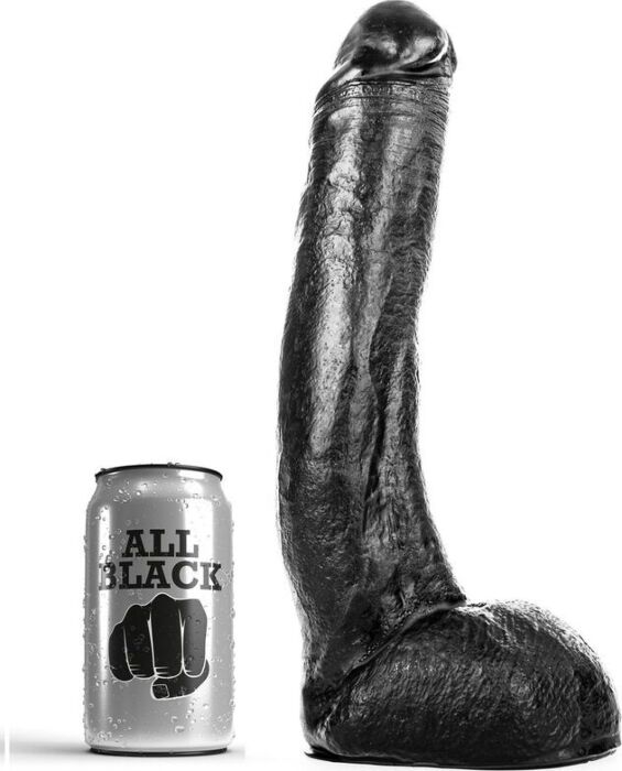 All black dildo negro 26cm