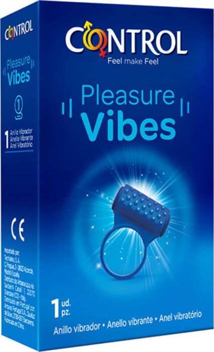 Penisring CONTROL Pleasure Vibes met reliëfpunten
