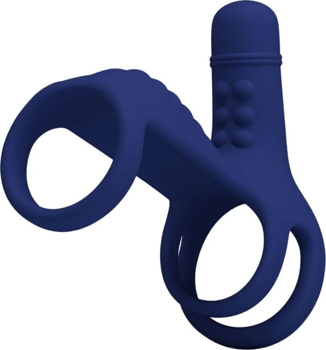 Anillo Vibrador Pretty Love Elish Azul - Placer Doble