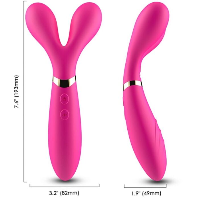 ARMONY - Y-WAND MASSAGER & VIBRATOR DOUBLE HEAD FUCHSIA ARMONY - Y-WAND MASSAGER & VIBRATOR DOUBLE HEAD FUCHSIA