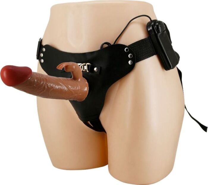 Strap-on vibrator PRETTY LOVE Marion met rabbit