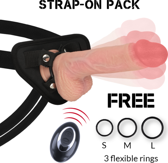 Harnas met vibrator ROCK ARMY Apache 20,5 cm Harnas met vibrator ROCK ARMY Apache 20,5 cm