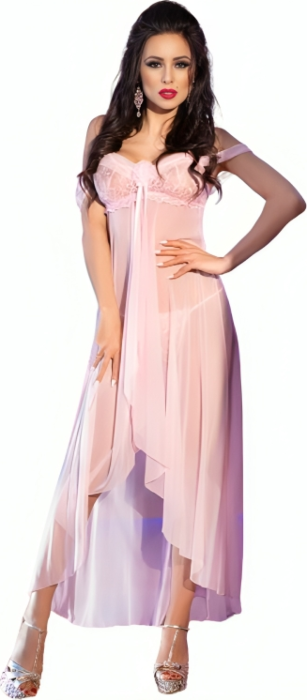 Babydoll Largo Chilirose CR 3716 Rosa Elegante