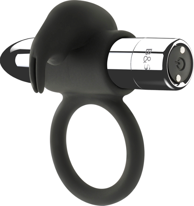 Anillo Vibrador BLACK&SILVER Burton | 10 modi vibratie Anillo Vibrador BLACK&SILVER Burton | 10 modi vibratie