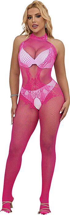Body Crotchless Sublime Rosa Elegante y Sexy Body Crotchless Sublime Rosa Elegante y Sexy