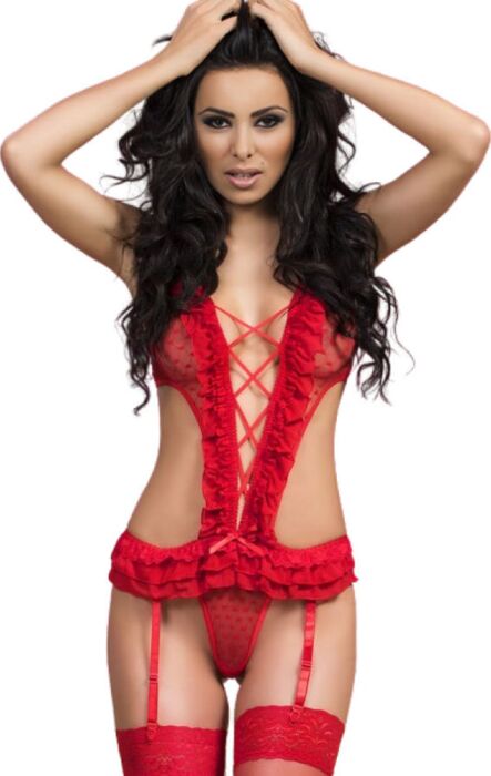 Body Rojo Chilirose CR 3086 Sensual y Elegante Body Rojo Chilirose CR 3086 Sensual y Elegante