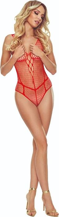 Bodystocking Rojo Passion BS114 - Sensualidad Total