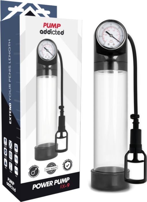 Bomba Eréctil Pump Addicted RX9 Transparente Bomba Eréctil Pump Addicted RX9 Transparente