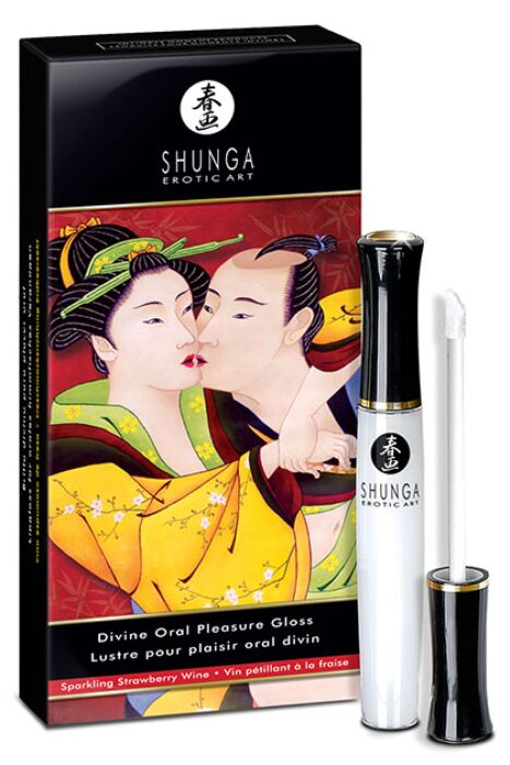 Lipgloss Shunga Goddelijk Aardbei & Cava met 3-in-1 Effect