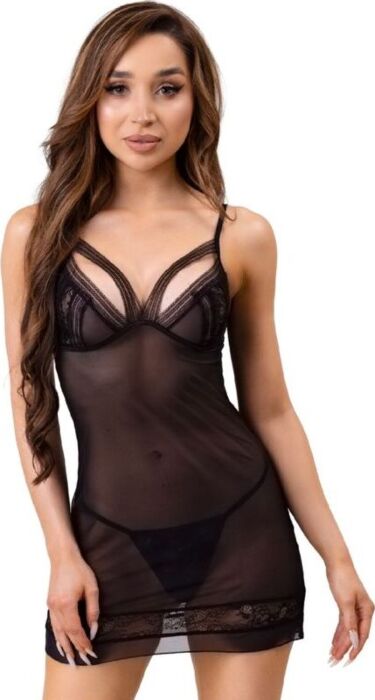 Camisa + Tanga Livco Corsetti Tiana Sexy Negro Camisa + Tanga Livco Corsetti Tiana Sexy Negro