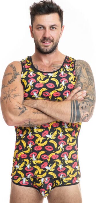 Camiseta ANAIS MEN Banana Top L Sexy y Ajustada