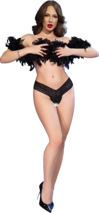 Open-Crotch Tangas CHILIROSE CR 4885 met verleidelijke kunstzijde Open-Crotch Tangas CHILIROSE CR 4885 met verleidelijke kunstzijde