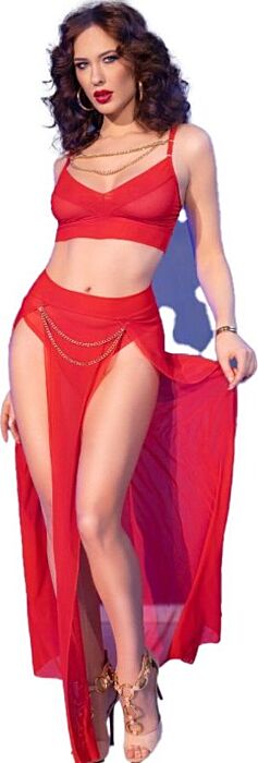 Conjunto Erótico Chilirose CR 4850 Top Rojo Conjunto Erótico Chilirose CR 4850 Top Rojo