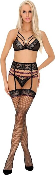 Lingerieset Livco Corsetti Snehana met jarretel