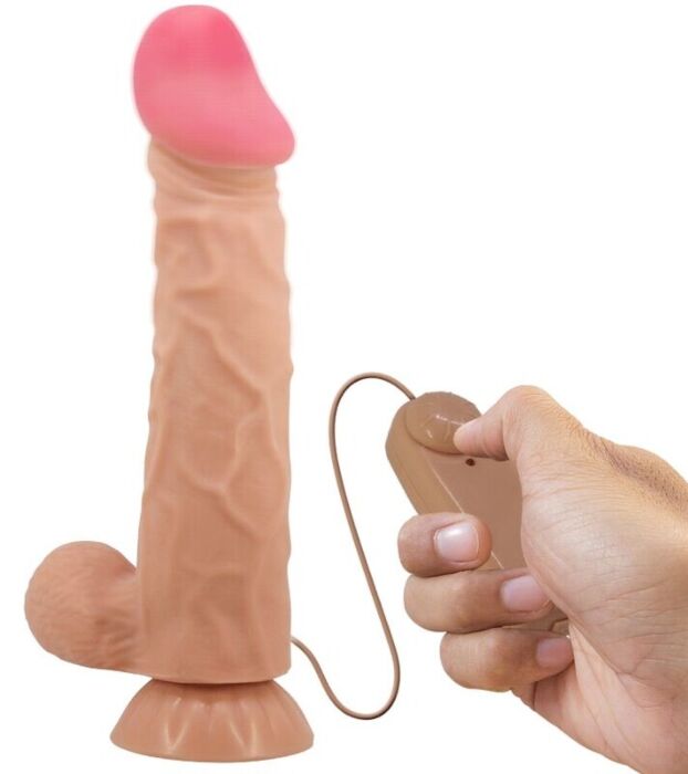 Realistische dildo met glijdende huid en afstandsbediening Pretty Love Sliding Skin